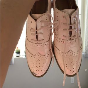 Pink/cream Oxford ASOS